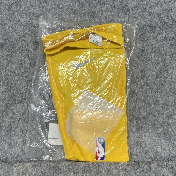 Nike Pro NBA Padded Leg Sleeves 2X 3X Yellow Men's Basketball Compression New - Picture 6 of 8